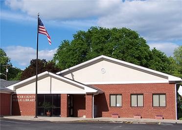 Exterior photo of the third library building