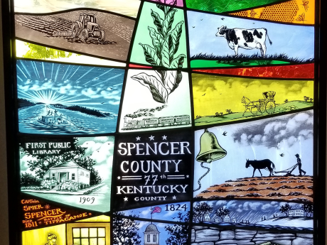 Spencer County Kentucky Stained Glass Mural